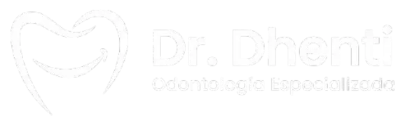 Logotipo en versión clara del consultorio odontológico Dr. Dhenti.